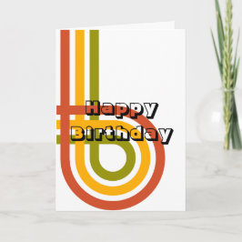 Tarjeta Diseño retro, Póster de Feliz Cumpleaños