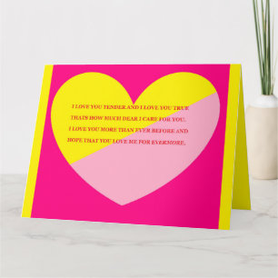 Tarjeta Diseño romántico con corazón y limón rosa de mensa