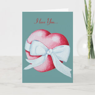 Tarjeta diseño romántico de corazón para valentinas