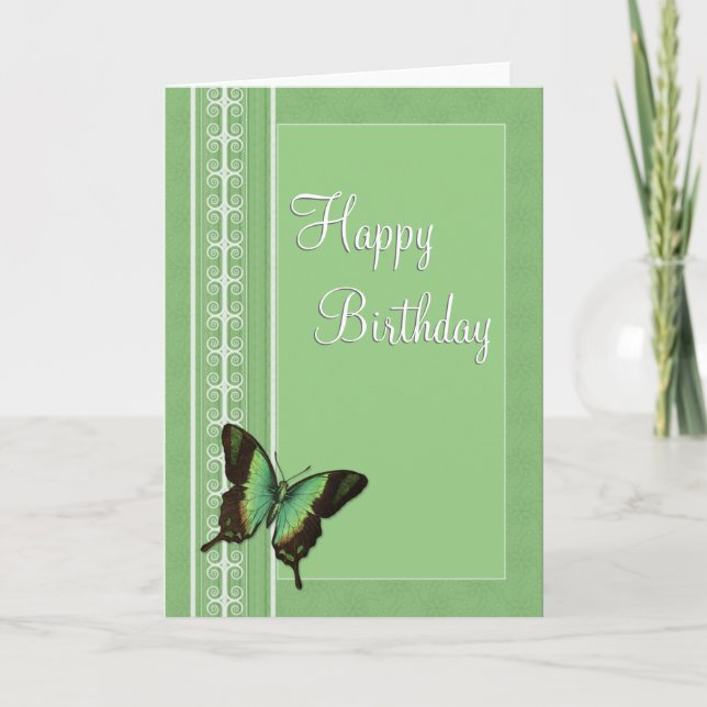 Tarjeta Diseño romántico de cumpleaños o Boda (Anverso)