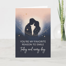 Tarjeta Diseño romántico para novio