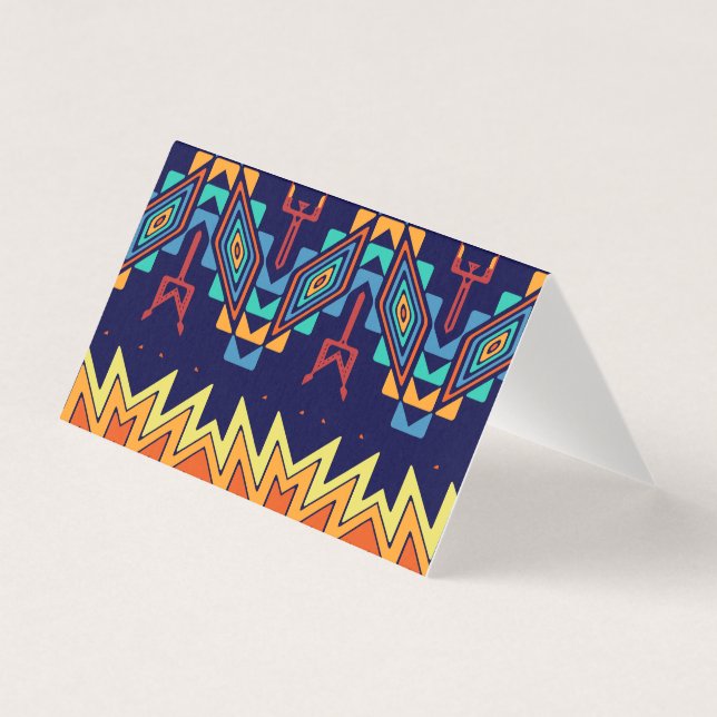 Tarjeta Diseño tribal abstracto (Anverso)