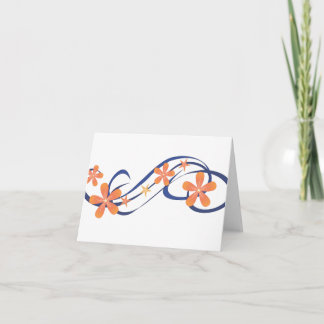 Tarjeta Diseño tropical azul coral
