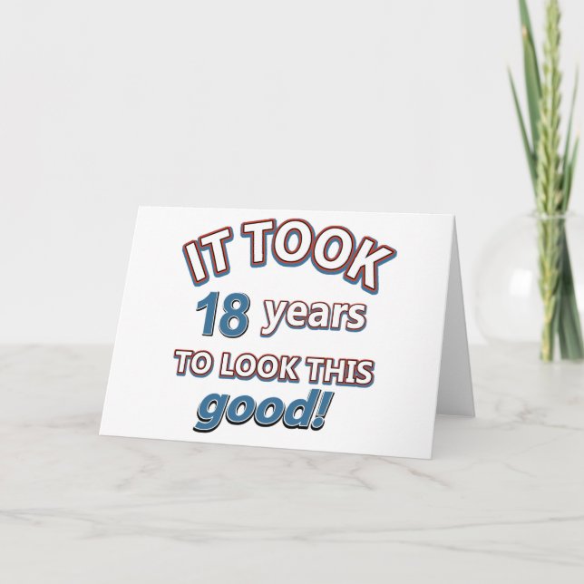 Tarjeta diseños de 18 años (Anverso)