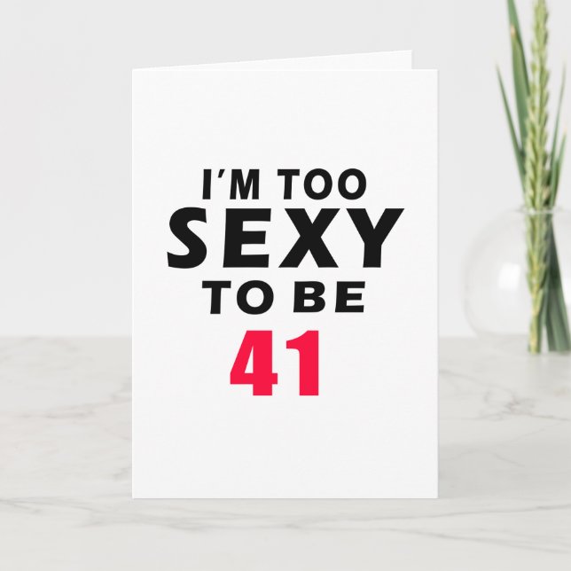 Tarjeta diseños de 41 cumpleaños (Anverso)