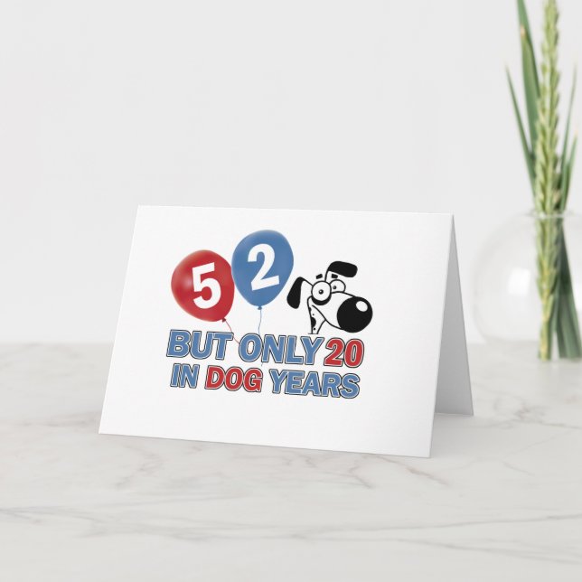 Tarjeta Diseños de 52 años de edad (Anverso)