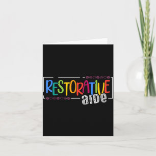 Tarjeta Diseños de Ayudante Restaurativo Negro Unisex-Adul