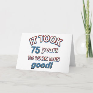 Tarjeta diseños de cumpleaños 75 años