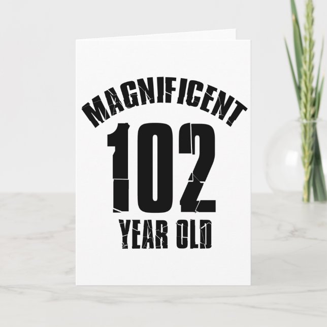 TARJETA DISEÑOS DE CUMPLEAÑOS DE 102 AÑOS (Anverso)