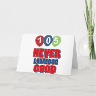Tarjeta Diseños de cumpleaños de 105 años