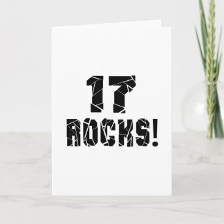 Tarjeta Diseños de cumpleaños de 17 Rocas