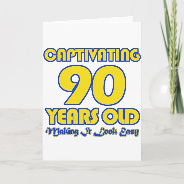 TARJETA DISEÑOS DE CUMPLEAÑOS DE 90 AÑOS (Anverso)