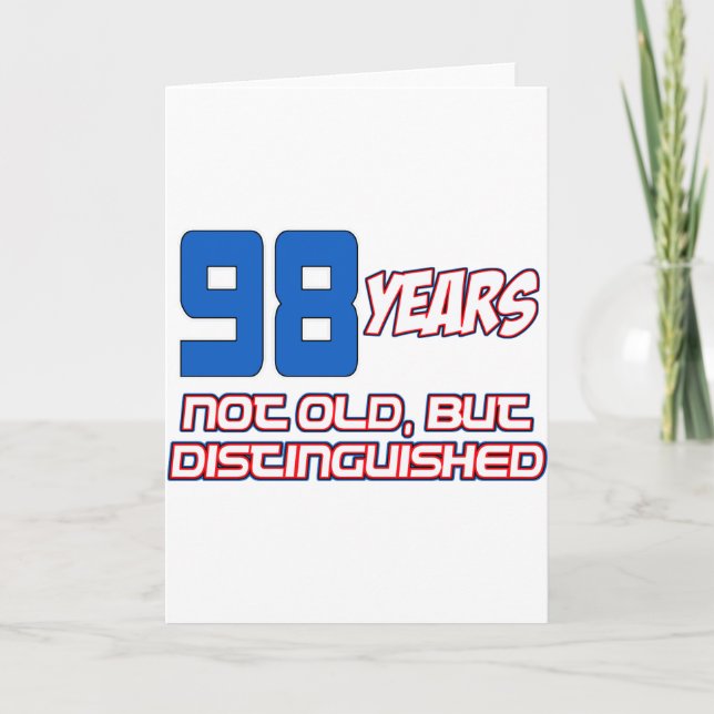 TARJETA DISEÑOS DE CUMPLEAÑOS DE 98 AÑOS (Anverso)