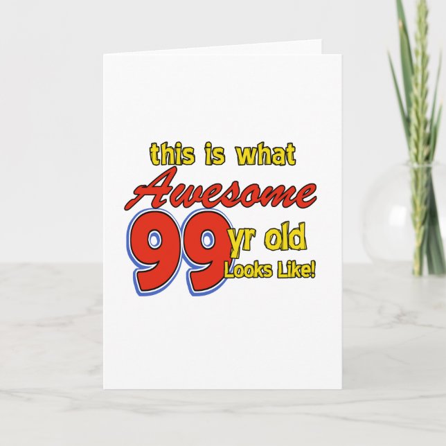 TARJETA DISEÑOS DE CUMPLEAÑOS DE 99 AÑOS (Anverso)