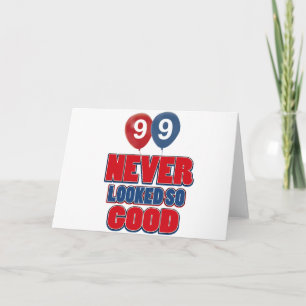 Tarjeta diseños de cumpleaños de 99 años