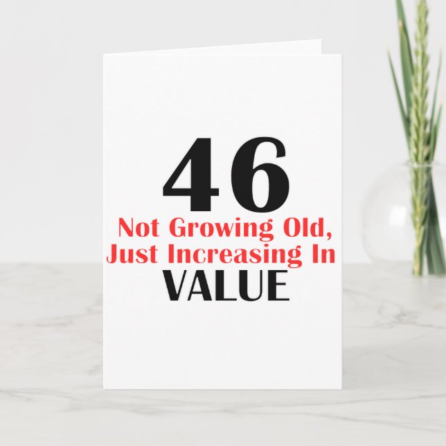 Tarjeta DISEÑOS DE CUMPLEAÑOS DE Guay DE 46 AÑOS (Anverso)