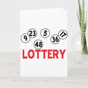 Tarjeta diseños de la lotería