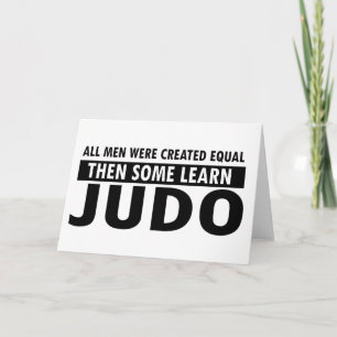 Tarjeta diseños del judo