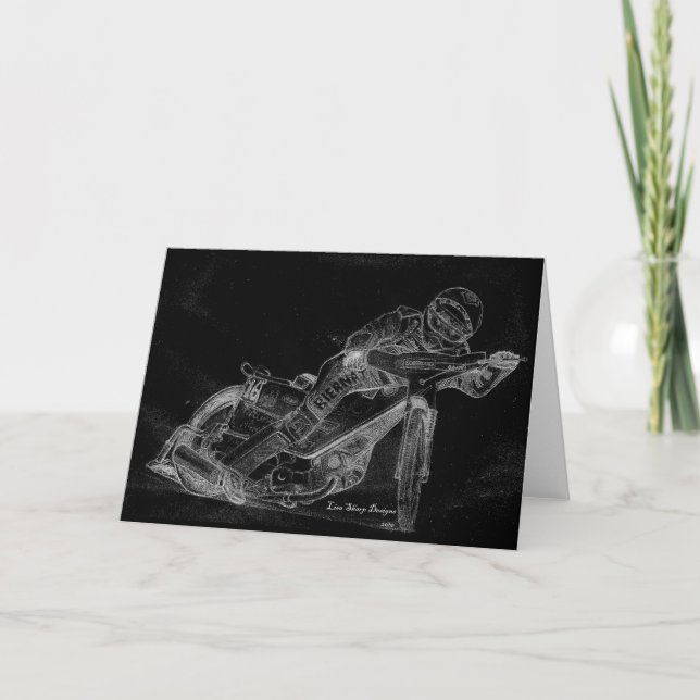 Tarjeta diseños del sostenido. bikeonblack del carretera (Anverso)