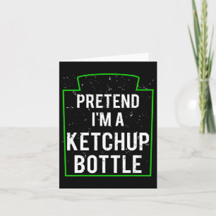 Tarjeta Disfraces de botella de ketchup divertidos de Hall
