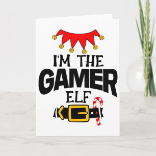 Tarjeta Disfraces de familia de Navidad divertidos soy el