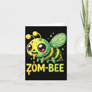 Tarjeta Disfraces de Halloween de Bebé Abeja Espeluznante 