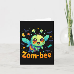 Tarjeta Disfraces de Halloween de Bebé Abeja Espeluznante 