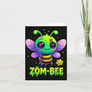 Tarjeta Disfraces de Halloween de Bebé Abeja Espeluznante 