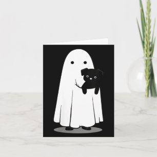 Tarjeta Disfraces de Halloween de mujeres Perro negro y fa