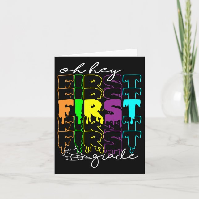 Tarjeta Disfraces de Halloween Oh Hey Stud de profesores d (Anverso)