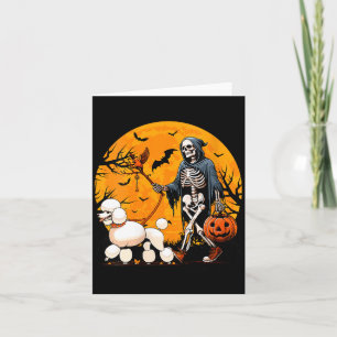 Tarjeta Disfraces de Halloween para mujeres Perro Esquelet