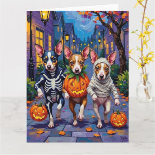 Tarjeta Disfraces de Halloween para Trick-or-Treat de Rat 