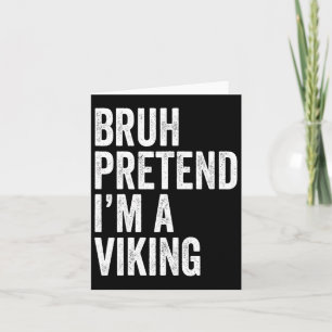 Tarjeta Disfraces de Vikingo a juego para Halloween