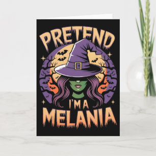 Tarjeta Disfraces Fáciles de Halloween Pretendo ser Melani