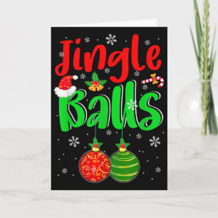Tarjeta Disfraz de broma divertida de Navidad Jingle para 