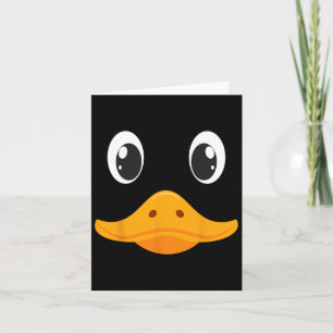 Tarjeta Disfraz de Cara de Pato Divertido para Hombres Adu