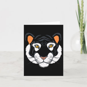 Tarjeta Disfraz de cara de tigre Halloween finge que soy u
