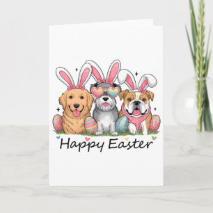 Tarjeta Disfraz de conejito de Pascua para mujeres y niñas