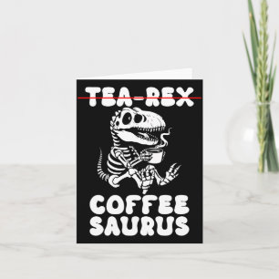 Tarjeta Disfraz de esqueleto de dinosaurio divertido Goth