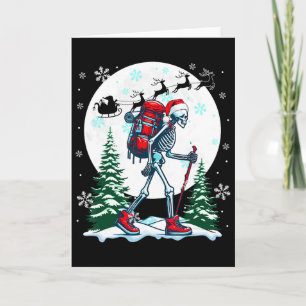 Tarjeta Disfraz de esqueletos de Santa Navidad Amante del