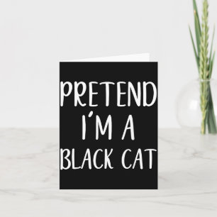 Tarjeta Disfraz de gato negro para Halloween fácil adulto