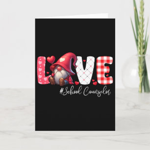 Tarjeta Disfraz de Gnomo Consejero Escolar Amor San Valent