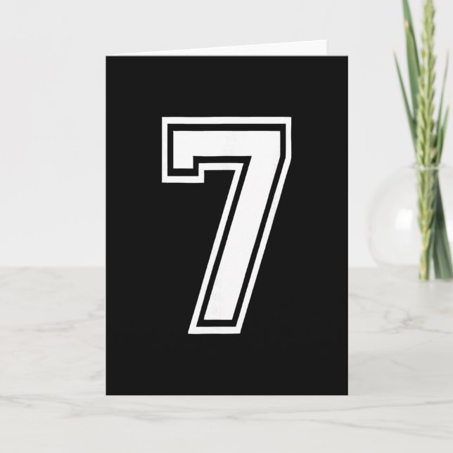 Tarjeta Disfraz de grupo coincidente divertido número 7 67 (Anverso)