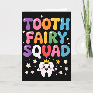 Tarjeta Disfraz de hada de los dientes lindo para hombres 