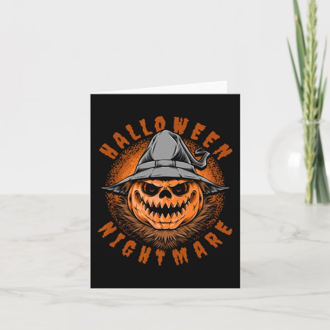Tarjeta Disfraz de Halloween (Anverso)