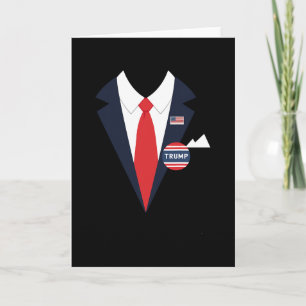 Tarjeta Disfraz de Halloween de Donald Trump divertido tra