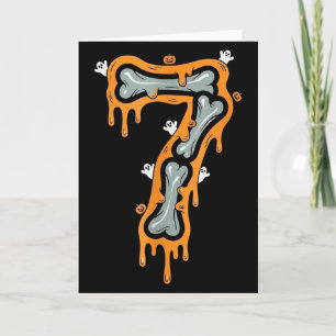 Tarjeta Disfraz de Halloween de esqueleto Six Seven Meme 6