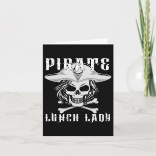 Tarjeta Disfraz de Halloween de la familia Pirate Lunch La