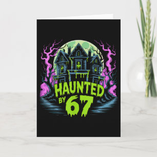 Tarjeta Disfraz de Halloween del meme embrujado 67 _4