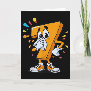 Tarjeta Disfraz de Halloween del meme Sick Seven 67 para f